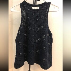 Abercrombie Black Crochet Top